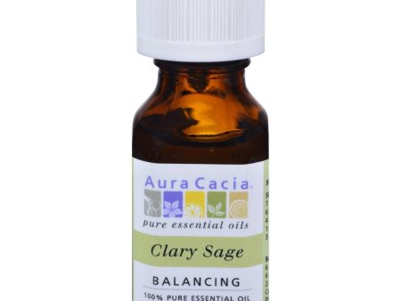 Aura Cacia Essential Oil Clary Sage - 0.5 Fl Oz on Sale