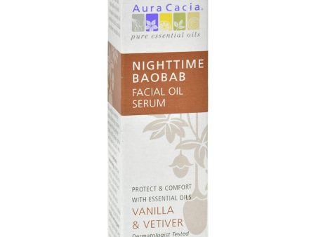 Aura Cacia Organic Face Oil Serum - Baobab - 1 Fl Oz Online Hot Sale