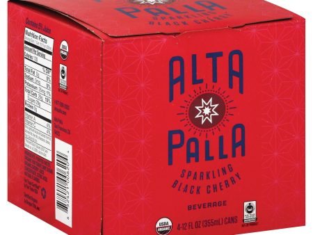 Alta Palla Organic Sparking Fruit Juice - Black Cherry - Case Of 6 - 12 Fl Oz. Sale