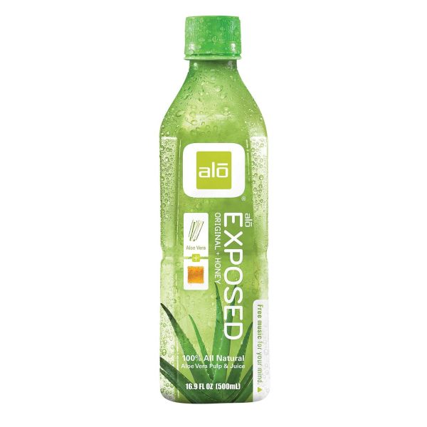 Alo Original Exposed Aloe Vera Juice Drink -  Original And Honey - Case Of 12 - 16.9 Fl Oz. Sale