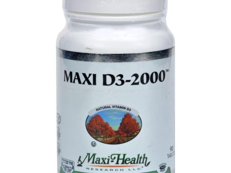 Maxi Health Kosher Vitamins Maxi D3 2000 - 2000 Iu - 90 Tablets For Cheap