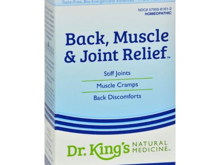 King Bio Homeopathic Back Neck Muscle And Joint Relief - 2 Fl Oz Online Hot Sale