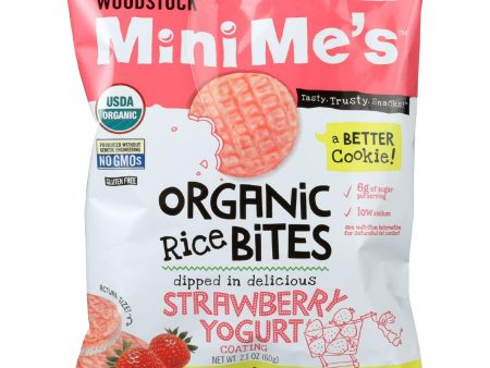 Woodstock Rice Bites - Organic - Mini Mes - Strawberry Yogurt - 2.1 Oz - Case Of 8 Online