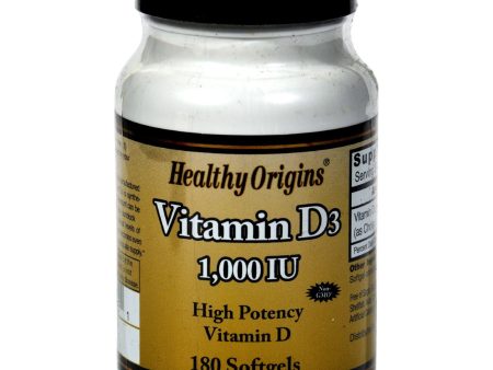 Healthy Origins Vitamin D3 - 1000 Iu - 180 Softgels Online Sale