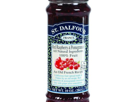 St Dalfour Fruit Spread - Deluxe - 100 Percent Fruit - Raspberry And Pomegranate - 10 Oz - Case Of 6 For Cheap