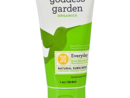 Goddess Garden Organic Sunscreen Counter Display - Tube - 1 Oz - Case Of 20 Sale