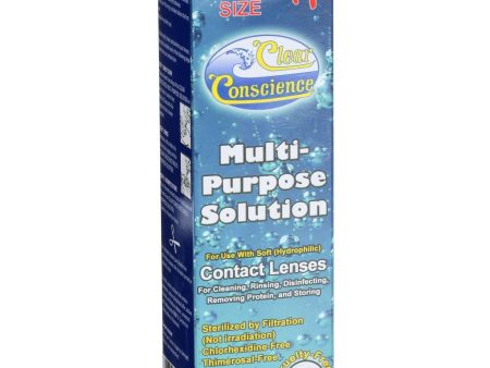 Clear Conscience Multi Purpose Contact Lens Solution - Travel Size - 3 Oz For Sale