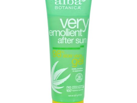 Alba Botanica After Sun Gel - 98% Aloe - 8 Oz Discount