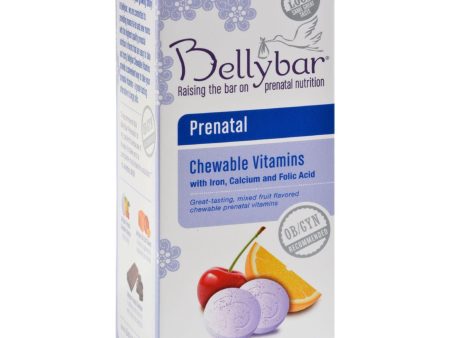 Bellybar Prenatal Chewable Vitamin Mixed Fruit - 60 Chewable Tablets For Cheap