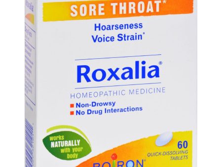 Boiron Roxalia Tablets - Sore Throat - 60 Tablets Hot on Sale