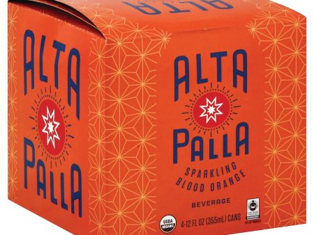 Alta Palla Organic Sparking Fruit Juice - Blood Orange - Case Of 6 - 12 Fl Oz. on Sale