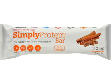 Simplyprotein Protein Bar - Cinnamon Pecan - 1.41 Oz - Case Of 12 Hot on Sale