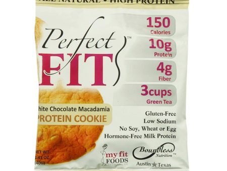 Perfect Cookie Protein Cookie - White Chocolate Macadamia - 1.41 Oz - Case Of 12 on Sale