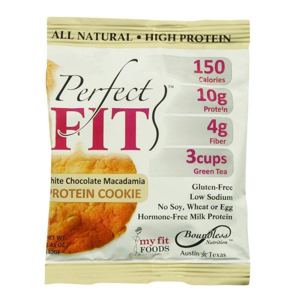 Perfect Cookie Protein Cookie - White Chocolate Macadamia - 1.41 Oz - Case Of 12 on Sale