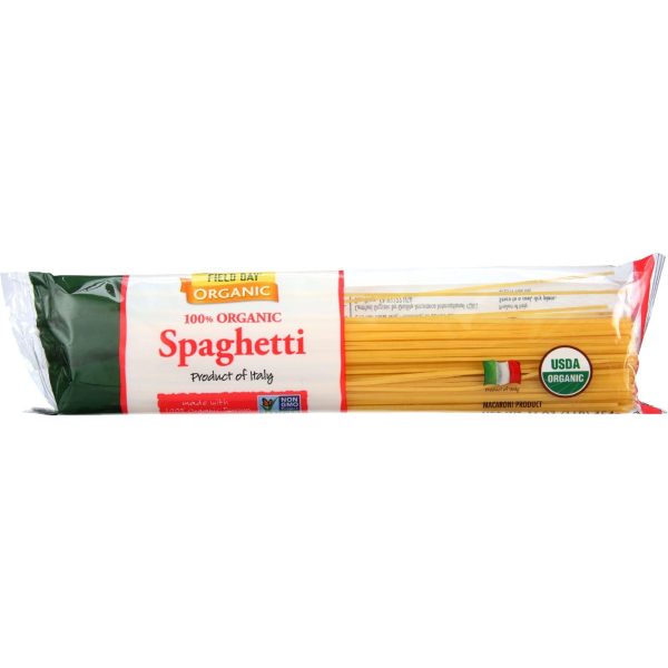 Field Day Pasta - Organic - Traditional - Spaghetti - 16 Oz - Case Of 12 on Sale