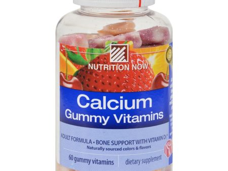 Nutrition Now Calcium Adult Gummy Vitamins - 60 Gummies on Sale