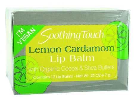 Soothing Touch Lip Balm - Vegan - Lemon Cardamom - .25 Oz - Case Of 12 Hot on Sale