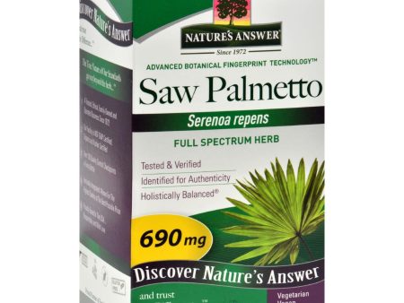 Nature s Answer Saw Palmetto Berry Extract - 120 Vcaps Online