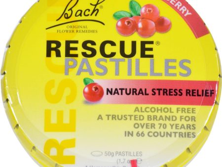 Bach Rescue Remedy Pastilles - Cranberry - 50 Grm - Case Of 12 Online