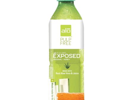 Alo Pulp Free Exposed Aloe Vera Juice Drink - Original And Honey - Case Of 12 - 16.9 Fl Oz. For Sale