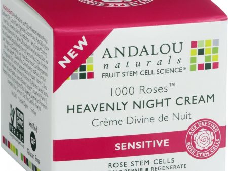 Andalou Naturals Heavenly Night Cream - 1000 Roses - 1.7 Oz Online Sale