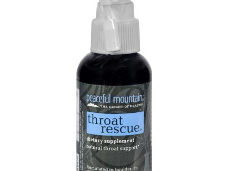 Peaceful Mountain Throat Rescue Spray - 2 Fl Oz Fashion