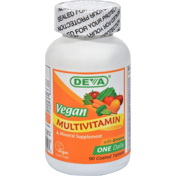 Deva Vegan Multivitamin And Mineral Supplement - 90 Coated Tablets For Discount