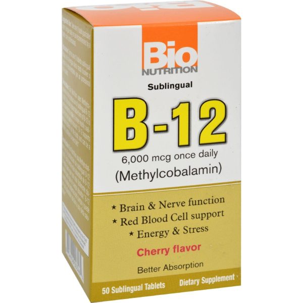 Bio Nutrition B12 Sublingual - 6000 Mcg - 50 Tablets For Cheap