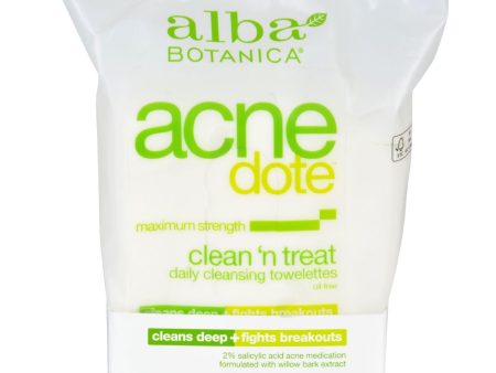 Alba Botanica Acnedote Clean Treat Towel - 30 Pack Cheap