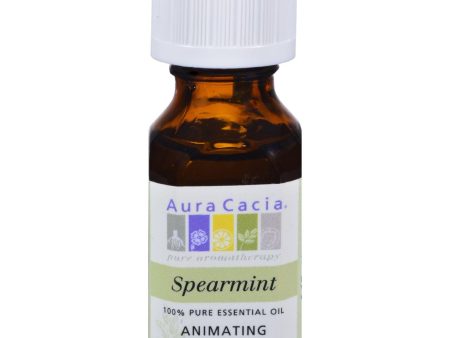 Aura Cacia Essential Oil Spearmint - 0.5 Fl Oz on Sale