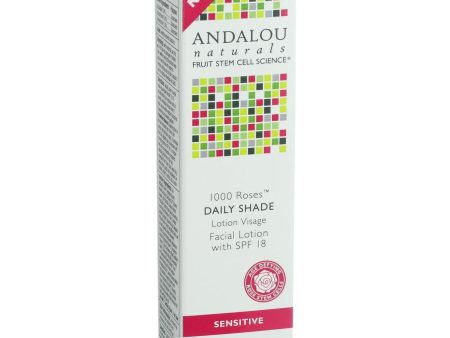 Andalou Naturals Facial Lotion - 1000 Roses - Daily Shade Spf 18 - 2.7 Oz Online