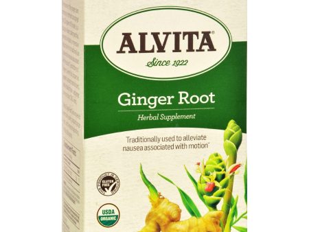 Alvita Teas Organic Herbal Tea Bags - Ginger Root - 24 Bags Online Hot Sale