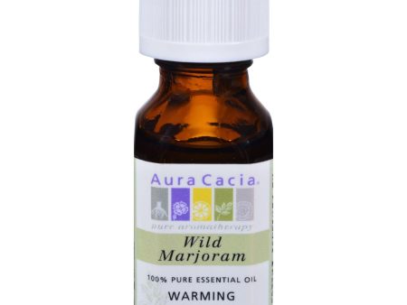 Aura Cacia Pure Essential Oil Wild Marjoram - 0.5 Fl Oz Online Hot Sale