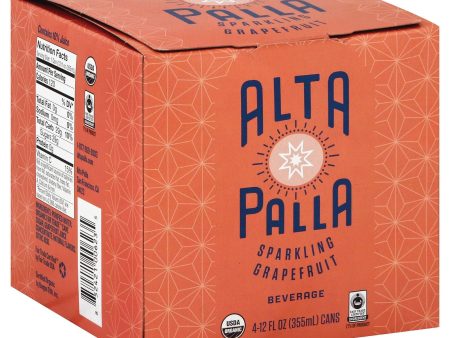 Alta Palla Organic Sparking Fruit Juice - Grapefruit - Case Of 6 - 12 Fl Oz. Cheap