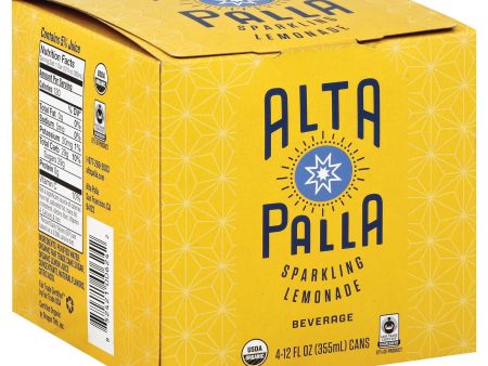 Alta Palla Organic Sparking Fruit Juice - Lemonade - Case Of 6 - 12 Fl Oz. Discount