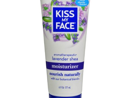 Kiss My Face Moisturizer - Lavender And Shea Butter - 6 Oz Supply