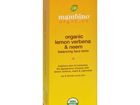 Mambino Organics Face Tonic - Organic - Lemon Verbena Neem - Balance - 4 Oz For Cheap