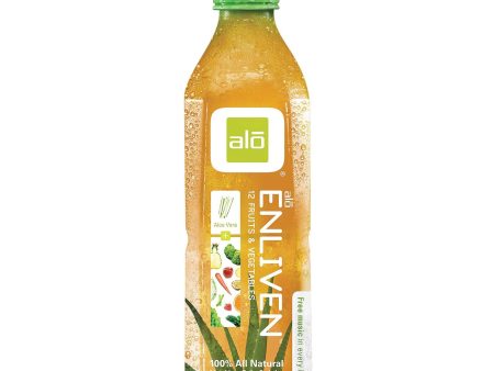 Alo Original Enliven Aloe Vera Juice Drink - 12 Fruits And Vegetables - Case Of 12 - 16.9 Fl Oz. on Sale