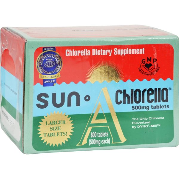 Sun Chlorella A Tablets - 500 Mg - 600 Tablets Hot on Sale