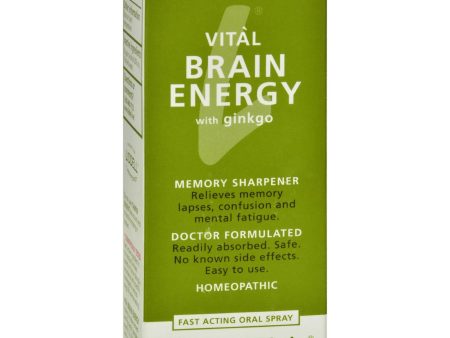 Liddell Homeopathic Brain Energy Spray - 1 Fl Oz on Sale