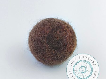 Brown Felted-Wool Ball - 3CM Online