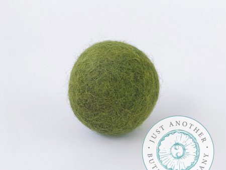 Olive Felted-Wool Ball - 3CM Discount