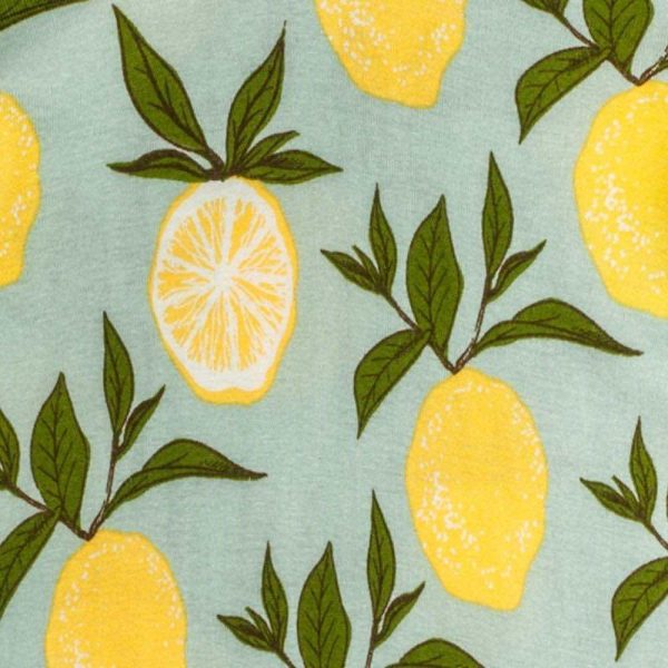 Organic Cotton Three-Layer Kerchief Bib - Lemon Fashion