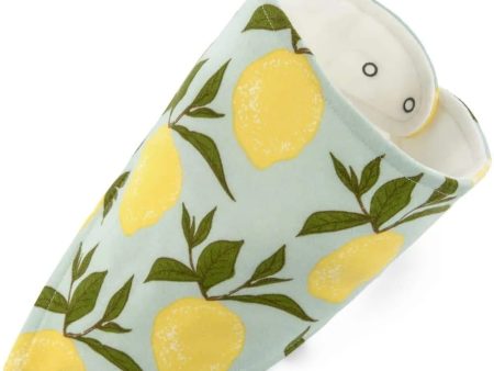 Organic Cotton Three-Layer Kerchief Bib - Lemon Fashion