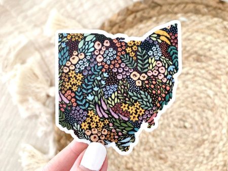 Ohio Floral State Sticker Online Hot Sale