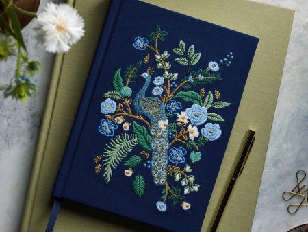 Embroidered Peacock Sketchbook Supply